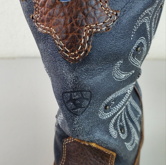 Ariat Western Cowgirl Boots Leather Women’s Size 9 B - Picture 13 of 16